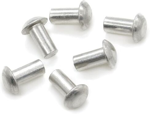 50 PCS مسامير رأس الألمنيوم ، نصف الجولة ، M4x10 ، رأس القبة ، الألومنيوم الصلب ، الاستخدام للأغراض العامة in Saudi Arabia