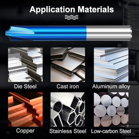 4mm 6mm Shank Milling Cutter Corner Rounding End Mill Nano Blue Coated Carbide Radius Router Bit for CNC Machine R0.5-R5.0(R5xD12x50L) in Kuwait