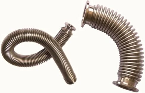 1PC KF High Vacuum Bellows Stainless Steel SS304 Fast Flexible Hose KF16/25/40/50 100/200/300/500mm(100mm,KF-25) in Saudi Arabia
