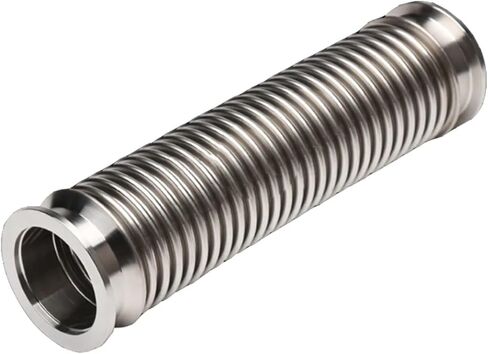1PC KF High Vacuum Bellows Stainless Steel SS304 Fast Flexible Hose KF16/25/40/50 100/200/300/500mm(100mm,KF-25) in Saudi Arabia