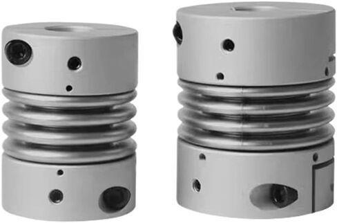 Bellows اقتران خطوة Servo المحرك برغي الألومنيوم سبيكة مقطع الربيع مرنة عزم الدوران عالية CPB-55x72 أجزاء CNC (CPB-55x72-28x28) in Kuwait