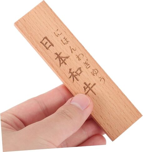 Cabilock Wooden Food Label Decorations Namese Food Name Tags Profet and Restaurant in Saudi Arabia