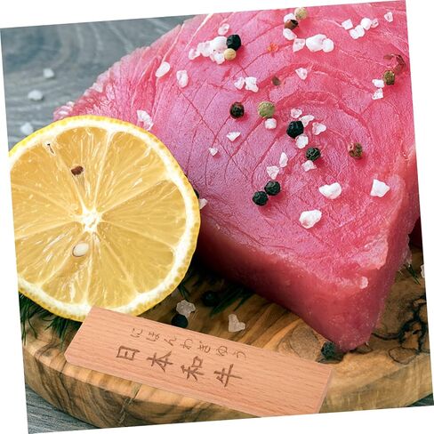 Cabilock Wooden Food Label Decorations Namese Food Name Tags Profet and Restaurant in Saudi Arabia