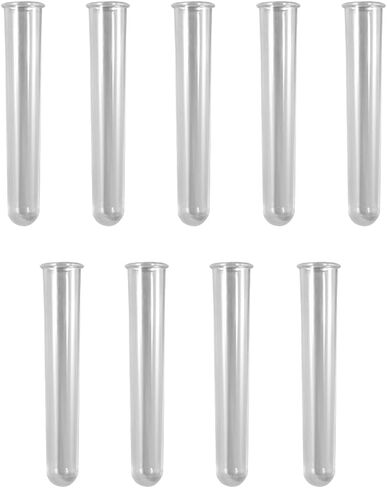 أنابيب اختبار Fineinno 9 PCS ، محطة انتشار نبات البلاستيك قوالب السيليكون أنابيب شفافة ، وأزهار أنابيب اختبار الأكريليك جولة لالتقاط قالب in Saudi Arabia