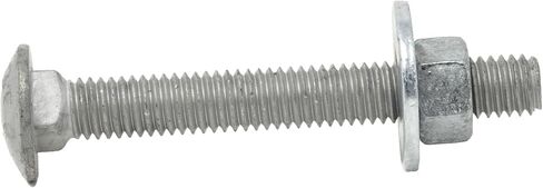 5/16 "-18 × 2-1/2" (100pack) مجموعة الترباس المجلفنة من الدرجة 307A ، تشمل 5/16 "غسالات مسطحة USS (100 pcs) و 5/16" -18 Nuts hex (100 pcs) ، Dip Dip المجلفن للاستخدام الخارجي-بواسطة مثبتات Depot in Saudi Arabia