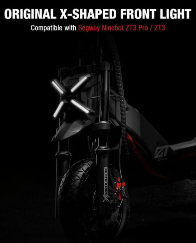 STIO Scooter X-Type Position Light متوافق مع NINEBOT بواسطة Segway ZT3 Pro Rickscooter مصباح أمامي على شكل حرف X بديل مصباح أمامي ZT3 البديل ZT3 الأصلي in Saudi Arabia