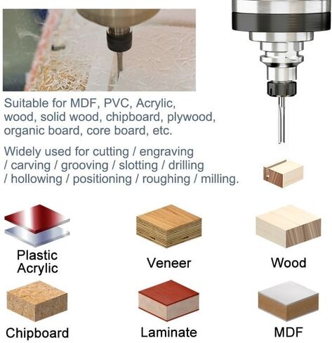 10pcs 3.175mm end end mill cnc bit 2 flute slute slot bit bit cutter for wood mdf cnc cutter (10pcs 1.5x8mm) in Saudi Arabia