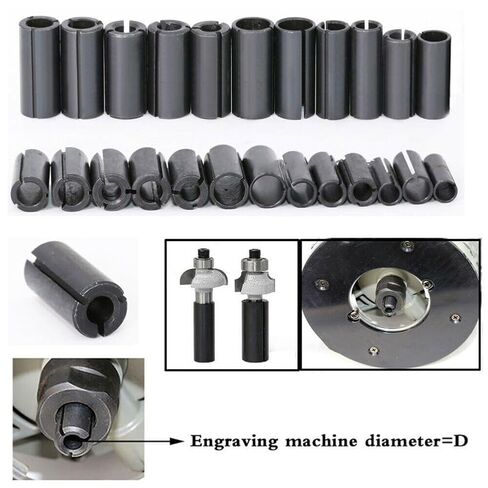 6 6.35 8 10 12.7mm جهاز التوجيه بتات كوليت CNC Milling Cutter Precision Chuck End Mill Machine حامل أداة (12.7 مم إلى 6.35 مم) in Saudi Arabia