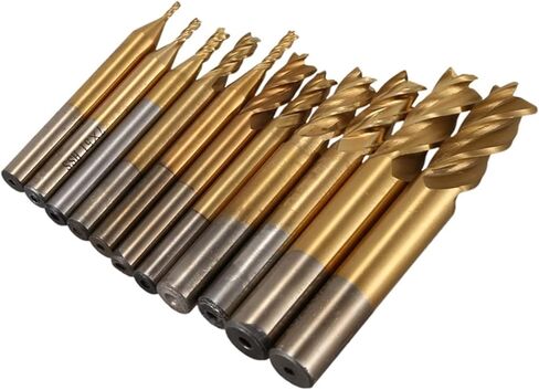 قاطع طحن CNC العام بتات HSS 4-Blade مستقيمة الطحن الطحن القاطع 1.5-10 مم مجموعة قطع الطحن in Kuwait