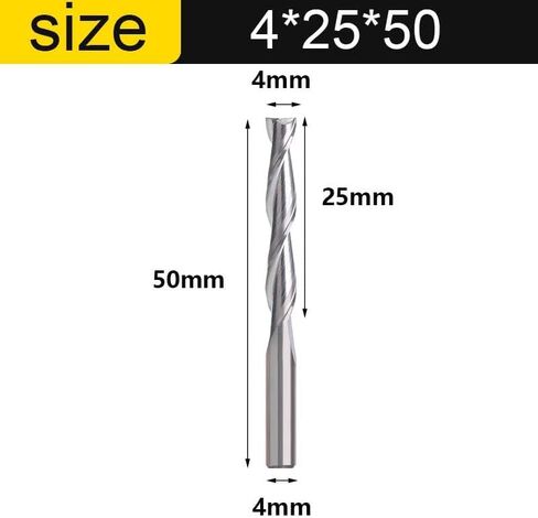 CNC Engraving Router Bit Flat Nose End Mill 2 Two Flutes Spiral Upcut Milling Cutter Tool Carbide Bits For Wood MDF PVC(6x42x70) in Kuwait