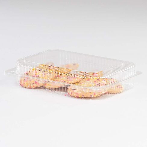 LBH-615 Clear OPS Plastic Square Hinged Locking Lid Food Container, 9 x 6.5 x 2 Inches | 350/Case in Saudi Arabia