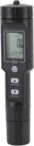 EVGATSAUTO Dissolved Oxygen Meter, Digital Screen Display, Temperature Compensation, Detachable Probe Design, 6 Protective Covers Included, for Aquariums, Pools, Lab Experiments in Saudi Arabia