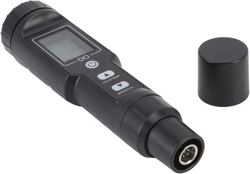 EVGATSAUTO Dissolved Oxygen Meter, Digital Screen Display, Temperature Compensation, Detachable Probe Design, 6 Protective Covers Included, for Aquariums, Pools, Lab Experiments in Saudi Arabia