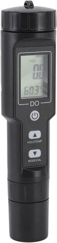 EVGATSAUTO Dissolved Oxygen Meter, Digital Screen Display, Temperature Compensation, Detachable Probe Design, 6 Protective Covers Included, for Aquariums, Pools, Lab Experiments in Saudi Arabia