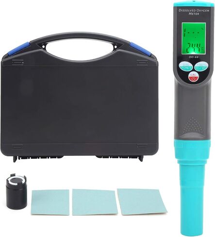Dissolved Oxygen Meter with Automatic Calibration, Integrated Chip, for Aquaculture, ABS Material in Saudi Arabia