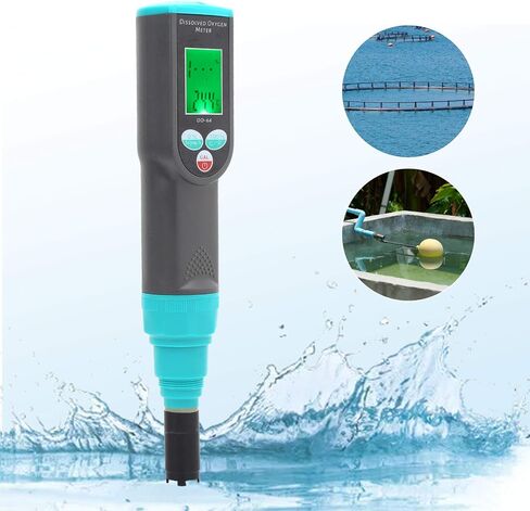 Dissolved Oxygen Meter with Automatic Calibration, Integrated Chip, for Aquaculture, ABS Material in Saudi Arabia