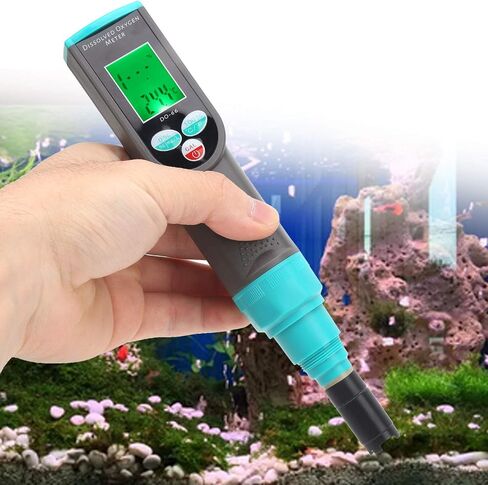 Dissolved Oxygen Meter with Automatic Calibration, Integrated Chip, for Aquaculture, ABS Material in Saudi Arabia