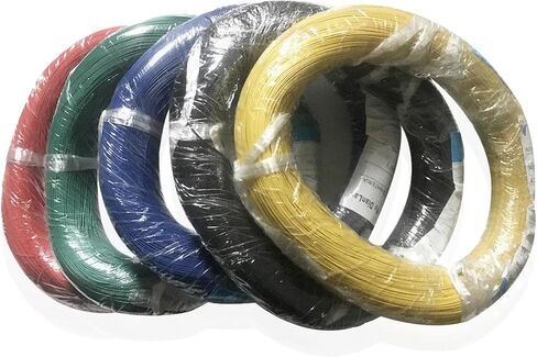 UL (PVC) سلك وكابل 30AWG 32AWG سلك إشارة الطرف 2METRES/LOT 7/0.12TS PVC سلك معزول L+E+D خط النحاس السلامة Superfine (أسود ، 32AWG) in Saudi Arabia