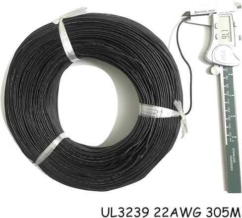 UL (PVC) سلك الأسلاك والكابلات السيليكون UL3239 22AWG سلك النحاس المعلق معزول 22AWM موصلات عالية الجهد مقاومة للحرارة (الأزرق) in Saudi Arabia