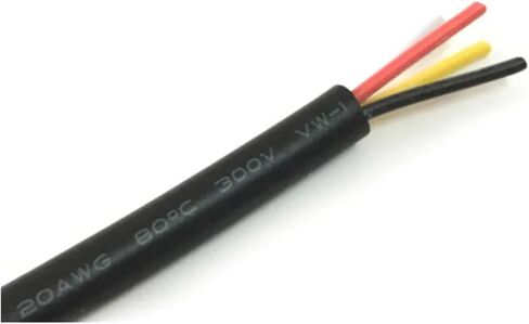 UL (PVC) السلك والكابل 10 أمتار 2C/3C/4C/5C 20AWG كابل السترة PVC متعددة النواة سلك كابل الصوت النحاسي سلك (20AWG 4CORE) in Saudi Arabia