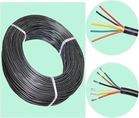 UL (PVC) السلك والكابل 10 أمتار 2C/3C/4C/5C 20AWG كابل السترة PVC متعددة النواة سلك كابل الصوت النحاسي سلك (20AWG 4CORE) in Saudi Arabia