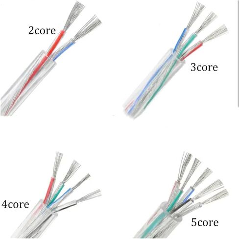 UL (PVC) كابل الطاقة الشفاف والكابلات مع سلك توصيل CORPER CORE 2-CORE-CORE 2-CORE-CORES in Saudi Arabia