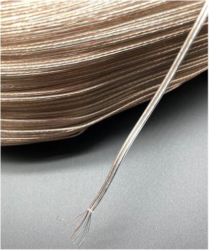 UL (PVC) الأسلاك والكابلات 6 أمتار 30AWG شفاف مزدوج وصبر مربع إشارة البطارية الإلكترونية بطارية السيارة L+E+D 2 * 1MM الأسلاك والفضة in Saudi Arabia