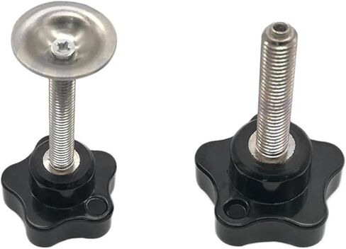 Thread M8 Black Star Shape Head Bakelite Clamping Handle Grips KnobThread Length 15mm - 70mm(Head Dia40xM8x50mm) in Saudi Arabia