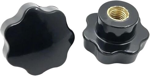 Bakelite 7star Sharped Knob M6 M8 M10 M12 Thread Star Knob Hole Hole Hole Thread Thread Nut Clamping مقبض مقبض (M6x32) in Saudi Arabia