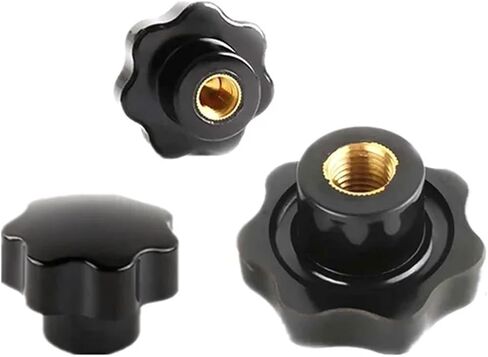 Bakelite 7star Sharped Knob M6 M8 M10 M12 Thread Star Knob Hole Hole Hole Thread Thread Nut Clamping مقبض مقبض (M6x32) in Saudi Arabia