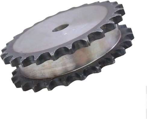 Tooth Roller Chain Sprocket, 1Pcs 10-26 Tooth 08B Double Row Sprockets 45# Steel 12mm-18mm Bore(26 Teeth(Hole 18mm)) in Saudi Arabia