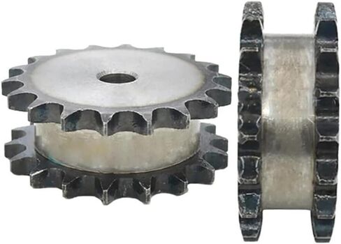 Tooth Roller Chain Sprocket, 1Pcs 10-26 Tooth 08B Double Row Sprockets 45# Steel 12mm-18mm Bore(26 Teeth(Hole 18mm)) in Saudi Arabia