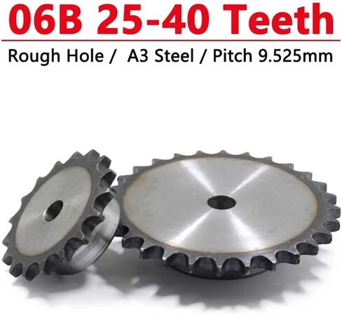 Tooth Roller Chain Sprocket, 1pc 06B Precision Industrial Drive Sprocket Teeth Chain Gear Pitch 9.525mm(38 Teeth) in Saudi Arabia