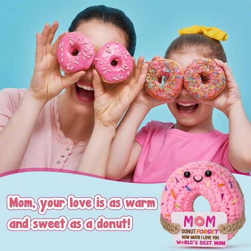 Bestie Gifts for Women Friend - Funny Cute Cool Handmade Knitted Donut for Female Woman Besties Best Friends BFF Soul Sister Coworker Friendship Birthday in Kuwait