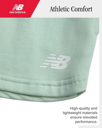 New Balance Girls Shorts - Pull On Athletic Fleece Running Shorts with Pockets and Elastic Waistband (Sizes: 7-12) in Saudi Arabia