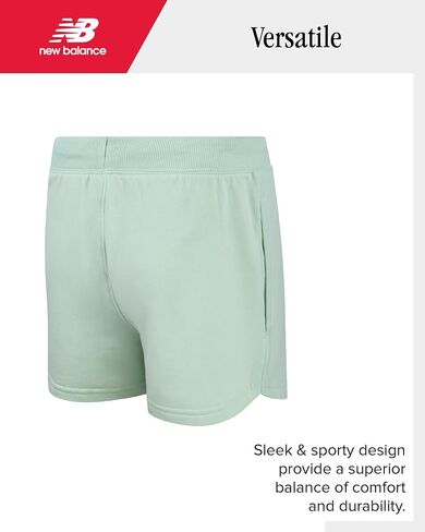 New Balance Girls Shorts - Pull On Athletic Fleece Running Shorts with Pockets and Elastic Waistband (Sizes: 7-12) in Saudi Arabia