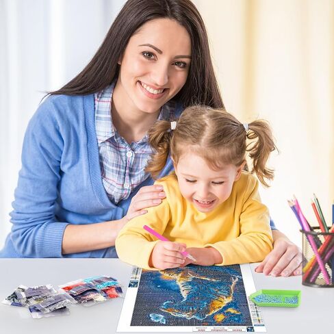 RICUVED Diamond Art Kits for Adults, Independence Day Diamond Painting Lion Kits for Beginners, 4 of July 5D Full Drill Animal Diamond Art Gem Diamond Painting Kits for Home Wall Decor 12x12Inch in Saudi Arabia