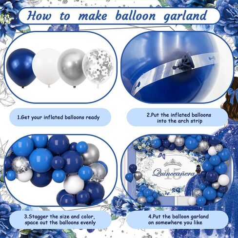 Quinceanera 15th Birthday Balloons مجموعة 80 قطعة MIS QUINCE Anos 15th عيد ميلاد أرجواني وفضي التصوير الفوتوغرافي BANNER BANNER BANNER BANNER BANNER PACKER in Saudi Arabia