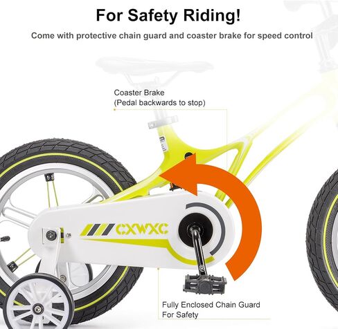 CXWXC Kids Bike - 14 16 18 18 بوصة أطفال دراجة للبنين الفتيات الذين تتراوح أعمارهم بين 3-9 سنوات ، ودراجات أطفال خفيفة الوزن واحدة مع عجلة التدريب ، والخروج/فرامل القرص in Saudi Arabia