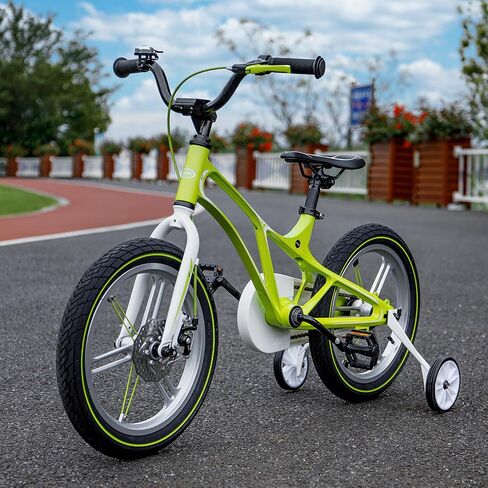 CXWXC Kids Bike - 14 16 18 18 بوصة أطفال دراجة للبنين الفتيات الذين تتراوح أعمارهم بين 3-9 سنوات ، ودراجات أطفال خفيفة الوزن واحدة مع عجلة التدريب ، والخروج/فرامل القرص in Saudi Arabia