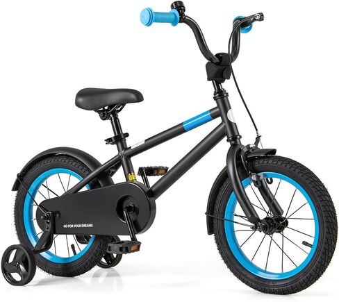 Baby Joy Colorful Macarons Kids Bike ، 12 14 16 18 18 بوصة دراجة رياضية للأطفال مع عجلات تدريب ، مقود قابل للتعديل وسرج ، فرامل اليد والخوض ، دراجة الفتيات الفتيات لمدة 3-8 سنوات in Saudi Arabia