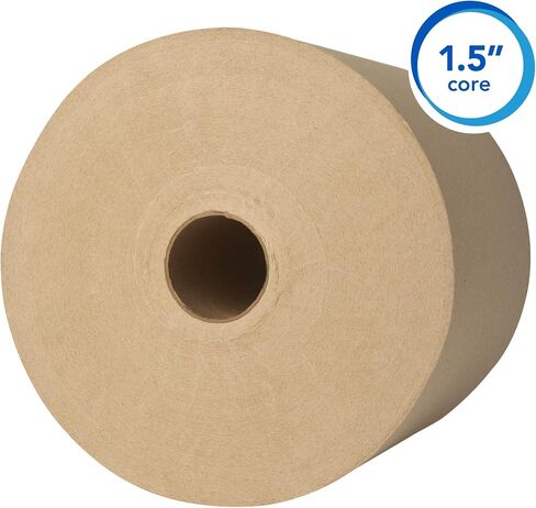 Scott Professional Universal 100% Recycled Fiber Hard Roll Paper Towels, Bulk (56758), Hardwound 1.5' Core, Absorbency Pockets, Compressed, Brown (6 Rolls at 800' Each, 4,800'/Case) in Saudi Arabia