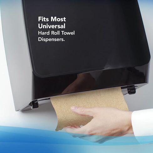 Scott Professional Universal 100% Recycled Fiber Hard Roll Paper Towels, Bulk (56758), Hardwound 1.5' Core, Absorbency Pockets, Compressed, Brown (6 Rolls at 800' Each, 4,800'/Case) in Saudi Arabia