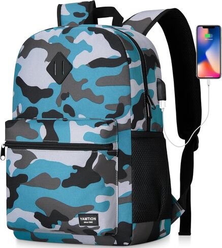 School Backpack 3PCS Sets for Teens Lightweight Bookbag with Lunch Bag Pencil Case for Middle School High School College in Kuwait