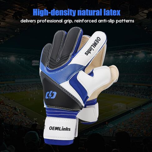 Youth&Adult Goalie Goalkeeper Gloves with Finger Protection Breathable Soccer Gloves with Strong Grips，6 Colors，Sizes 7-10 in Saudi Arabia
