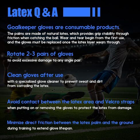 Youth&Adult Goalie Goalkeeper Gloves with Finger Protection Breathable Soccer Gloves with Strong Grips，6 Colors，Sizes 7-10 in Saudi Arabia