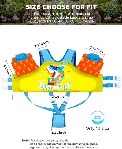 سترة سباحة صغيرة ل 3-5،6،7،8،9 سنة ، بركة السباحة من 20-30-50،60،60،70 رطلاً ، سترة تطفو بركة الأطفال مع عوامات الذراع-أجنحة المياه للسباحات ، والأطفال ، والفتيات ، والبنات ، in Kuwait