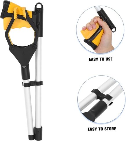 Garneck Portable Trash Grabber Tool منتقي القمامة مع مقبض سهل الاستخدام للتجميع و Grabage Grabber المرئي للاستخدام في الهواء الطلق in Kuwait