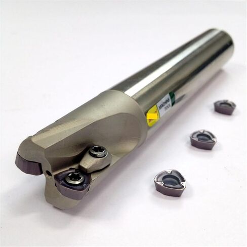 AJX06RC16-17-150-2T اثنين من كاربايد إدراج FACK FACK FEAD REGRING ARBOR MICHINING MICHINING MILL SHANK 1PCS (AJX06RC16-16-200-2T) in Kuwait