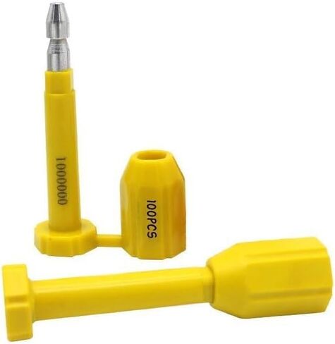 100 Pack Bolt Seal, Container Tamper Evident Seals with Serial Number, High Security Seal, One Time Use Barrier Seals for Trailer, Truck, Train Cargo, Shipping, Container in Saudi Arabia